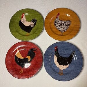 Brandon House, Warren Kimble, By Sakura, Country Quartet Chicken Plates